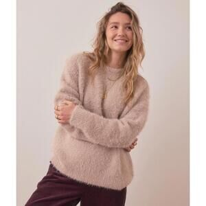 Women’s Marine Layer Teddy Eyelash Crewneck Sweater Size Medium Cozy Fall